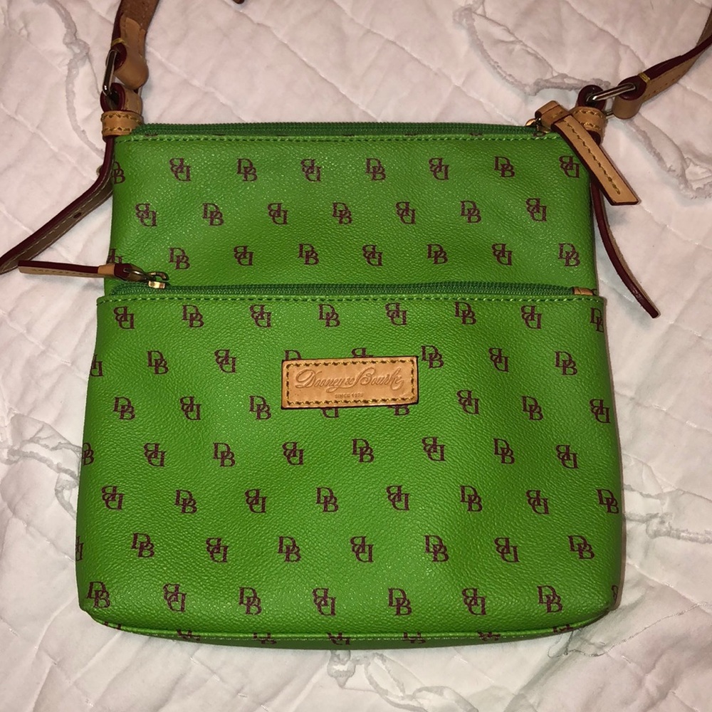 Lime green and pink purse